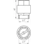 Клапан обратного хода воды PROFESSIONAL 1 "QP100