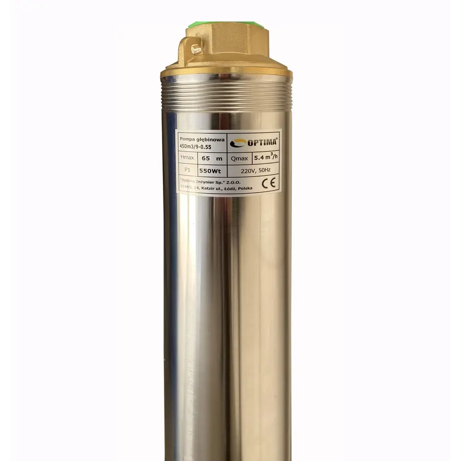 Насос свердловинний з підв, стійк, до піску OPTIMA 4 SDm 3/9 0,55 кВт 65 м + пульт+ кабель 30 м NEW