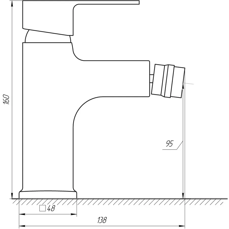 Смеситель для биде DOMINO MALIBU DMM-106