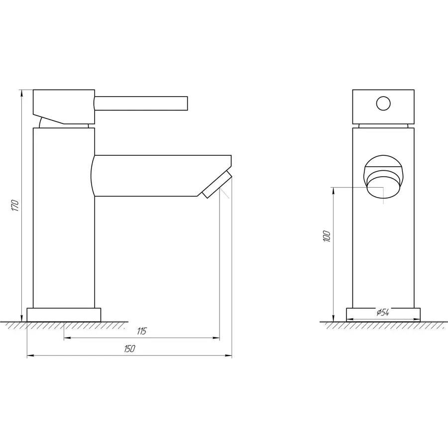Змішувач для умивальника Globus Lux ALPEN SBT1-101