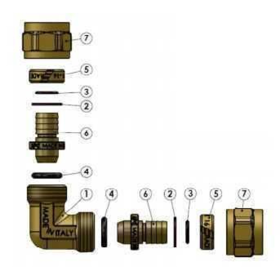 Кутник проміжний APE ITALY 751 L 32x32