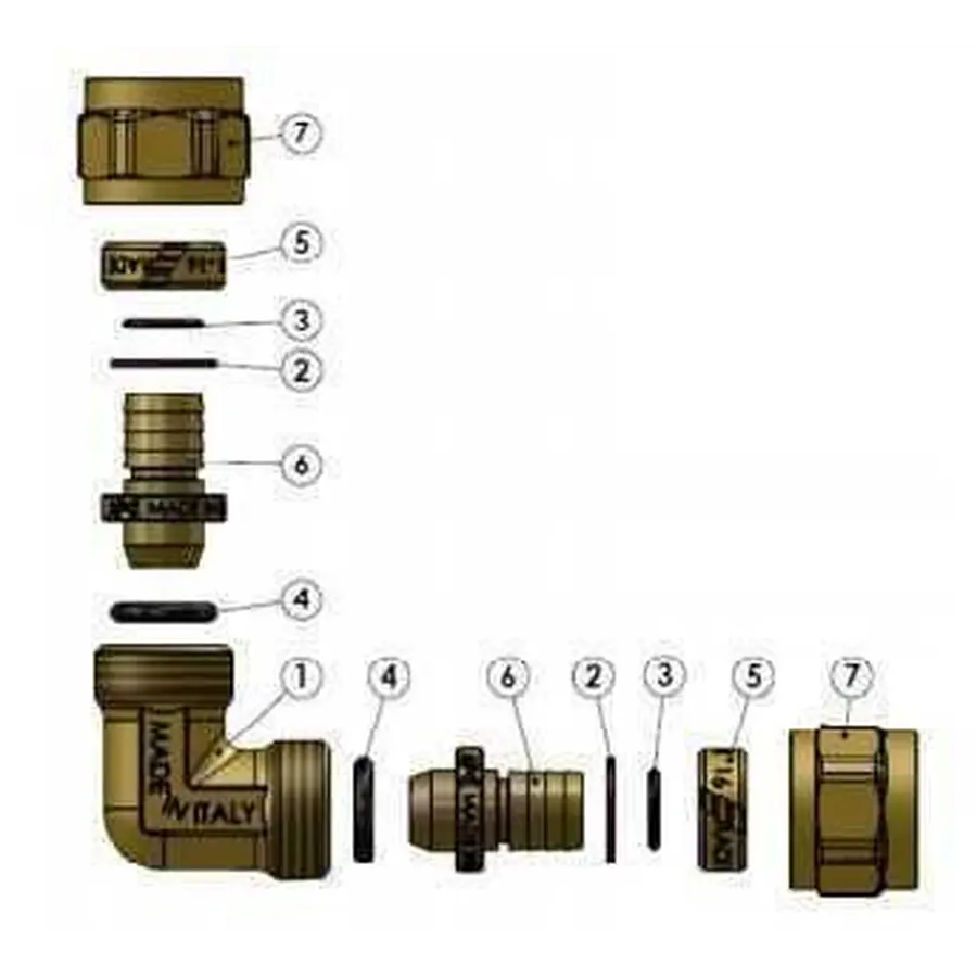 Кутник проміжний APE ITALY 751 L 32x32
