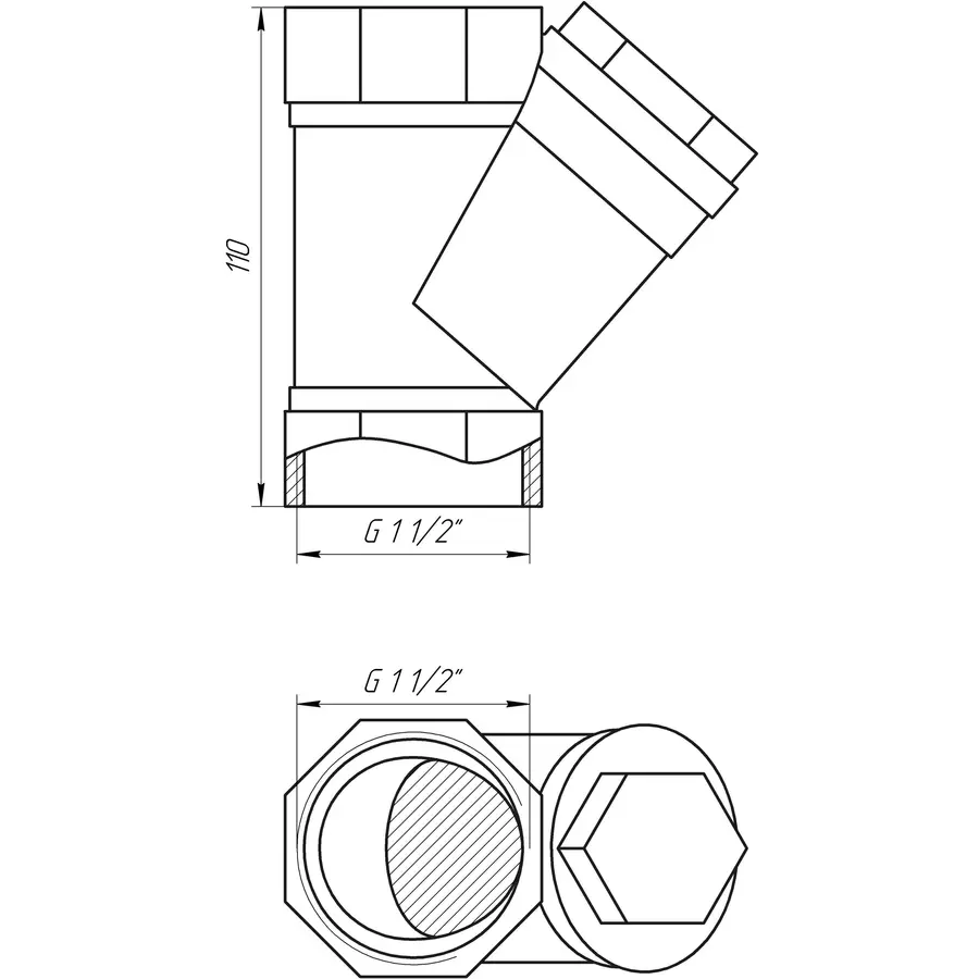 Фільтр грубого очищення SELBA 1 1/2″ SL1512
