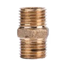 Ніпель латунний 1/4″ЗР х 1/4″ЗР ливарний 542Б