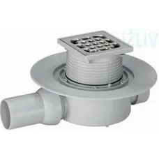 Трап VIEGA ф100 нерж. 150*150 гориз. із сифоном 557171