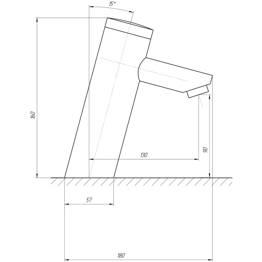 Монокран інфрачервоний для умивальника TREMOLADA TREMO-8501 BATTERY