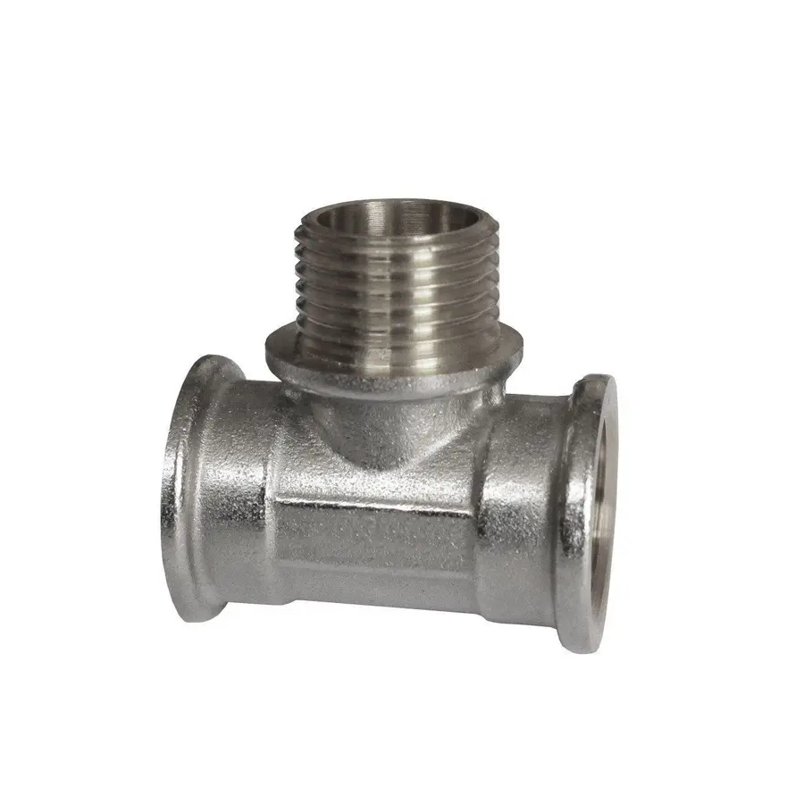 Трійник нікель 1/2" Внутрішня -Зовнішня -Зовнішня Ni 08786