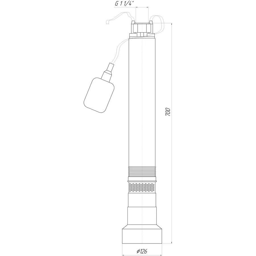 Насос колодязний OPTIMA OP 5,1 - 48/6 F 0,6 кВт (з поплавком)