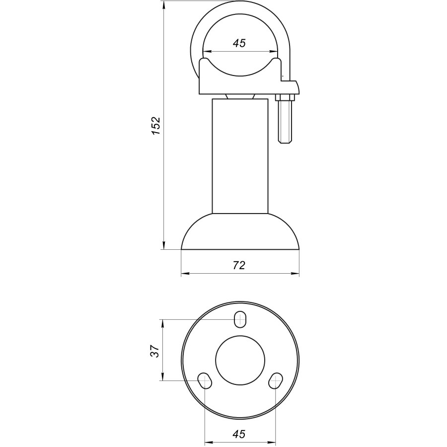 Підлоговий кронштейн секційного радіатора CRISTAL NR-1014 (компл.9од..)