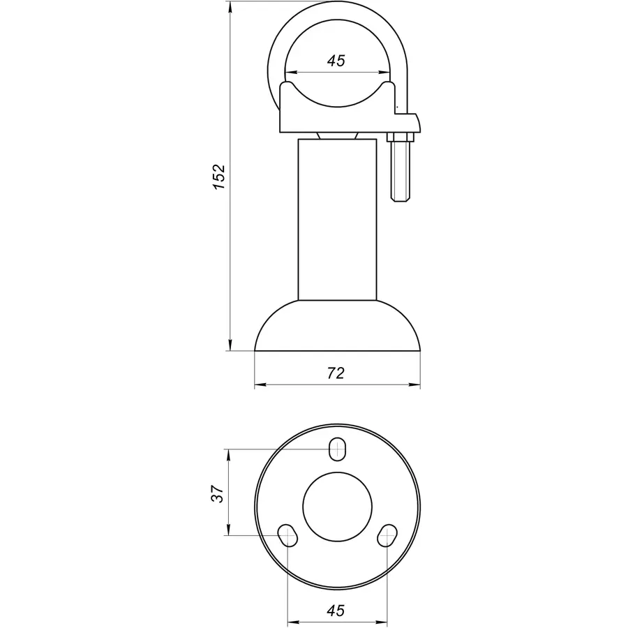 Підлоговий кронштейн секційного радіатора CRISTAL NR-1014 (компл.9од..)