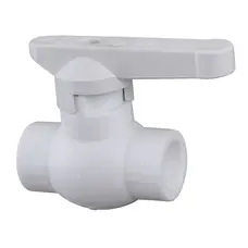 Кран шаровой Kalde PPR (латунь) ф20 (белый) 21010