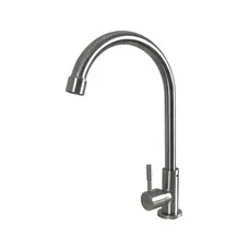 Змішувач кухонний на одну воду з нержавіючої сталі MixMIRA MSC-001M