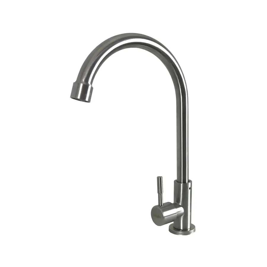 Смеситель кухонный на одну воду из нержавейки MixMIRA MSC-001M