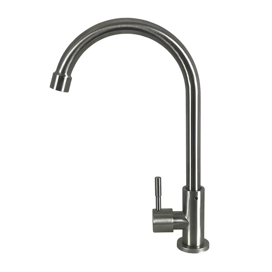 Смеситель кухонный на одну воду из нержавейки MixMIRA MSC-001M