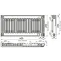 Радіатор сталевий панельний KALDE 11 низ 500x900