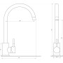 Змішувач для кухні Globus Lux ALPEN SUS-203SN