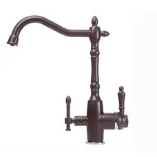 Змішувач для кухні під осмос Globus Lux LAZER GLLR-1000-6-MARONE