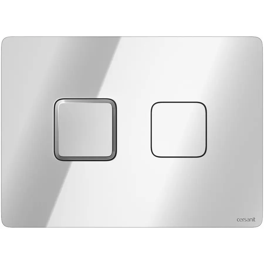 Кнопка змиву Cersanit ACCENTO SQUARE PNEUMATIC глянцевий хром