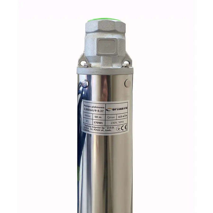 Насос свердловиний з підвищеною стійкістю до піску OPTIMA PM 3,5SDm3/9 0,37 кВт 55м + 15 м кабель