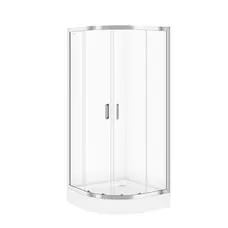 Душова кабіна напівкругла ARTECO 90x90x190 прозоре скло