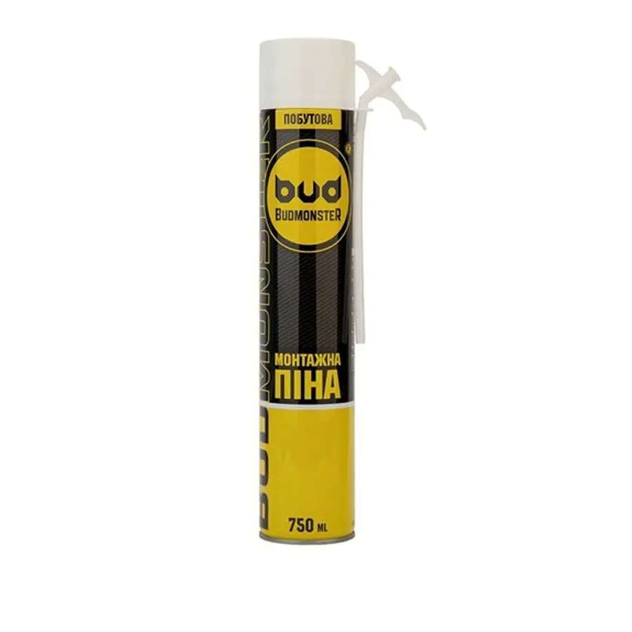 Пена монтажная ручная ТМ Будмонстер 750 мл 1/12