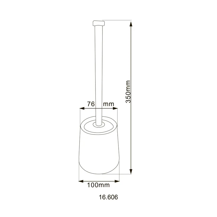 Йоржик підлоговий HOTEC 16.606 Stainless Steel