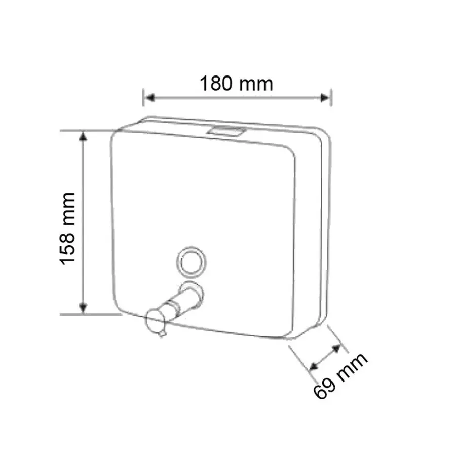 Дозатор рідкого мила HOTEC 13.115 Stainless Steel