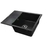 Гранітна мийка Globus Lux ONE чорний 650х500мм-А0002