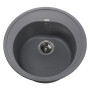 Гранітна мийка Globus Lux MARTIN сірий металік 510мм-А0003