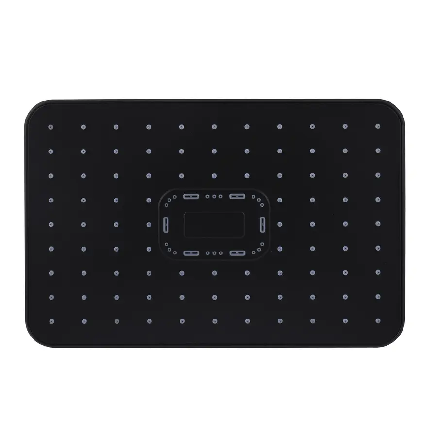 Душевая лейка Globus Lux SD-003-30-BB Тропик 300 * 200мм, Черная матовая, Пласт., В коробке