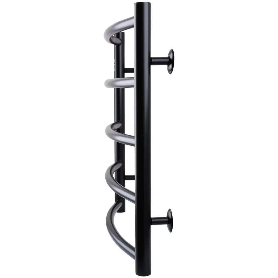 Рушникосушарка UNIO LD W 500-500-5 BLK Драбинка Дуга вода чорна