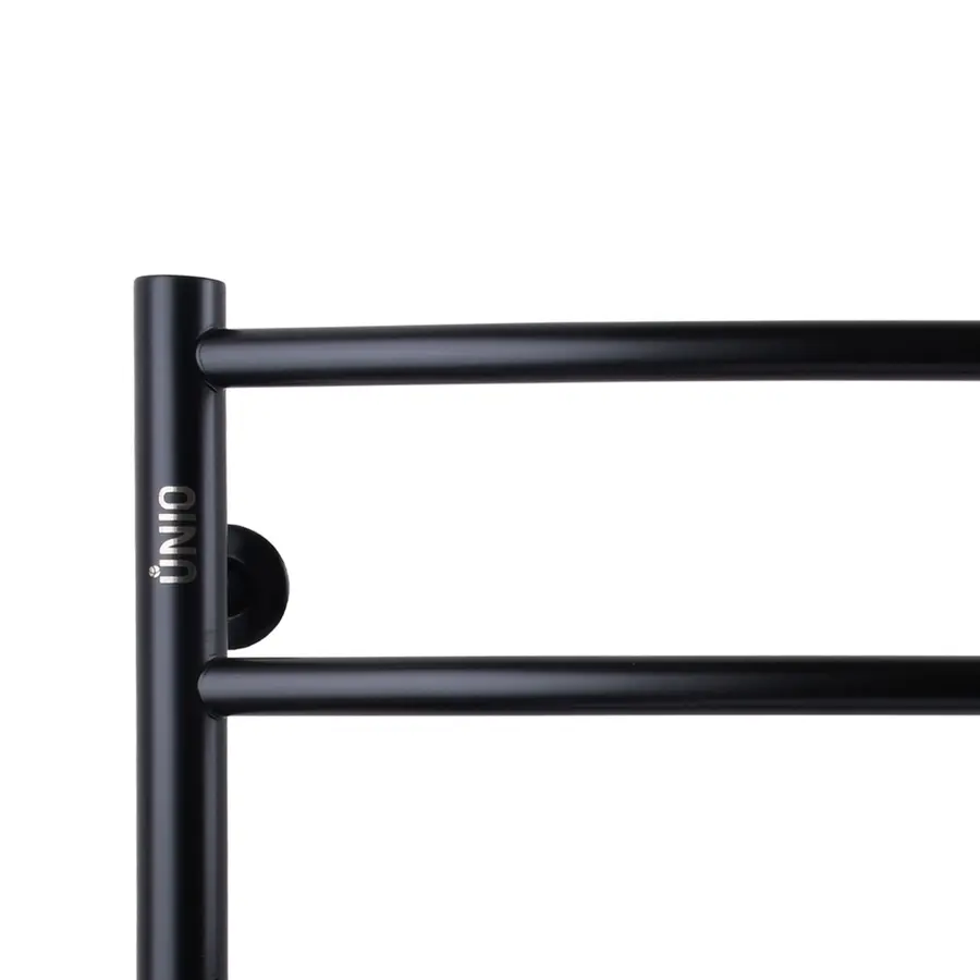 Рушникосушарка UNIO LD W 500-500-5 BLK Драбинка Дуга вода чорна