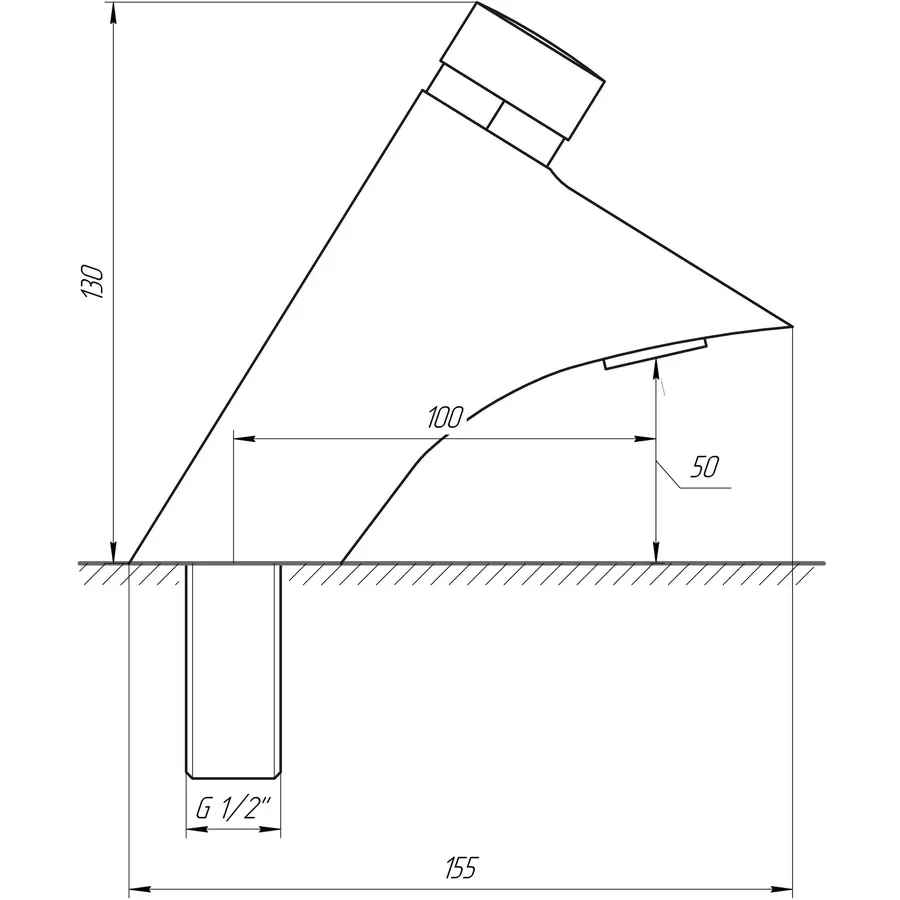 Кран-дозатор для умывальника Globus Lux GDB-303 одна вода