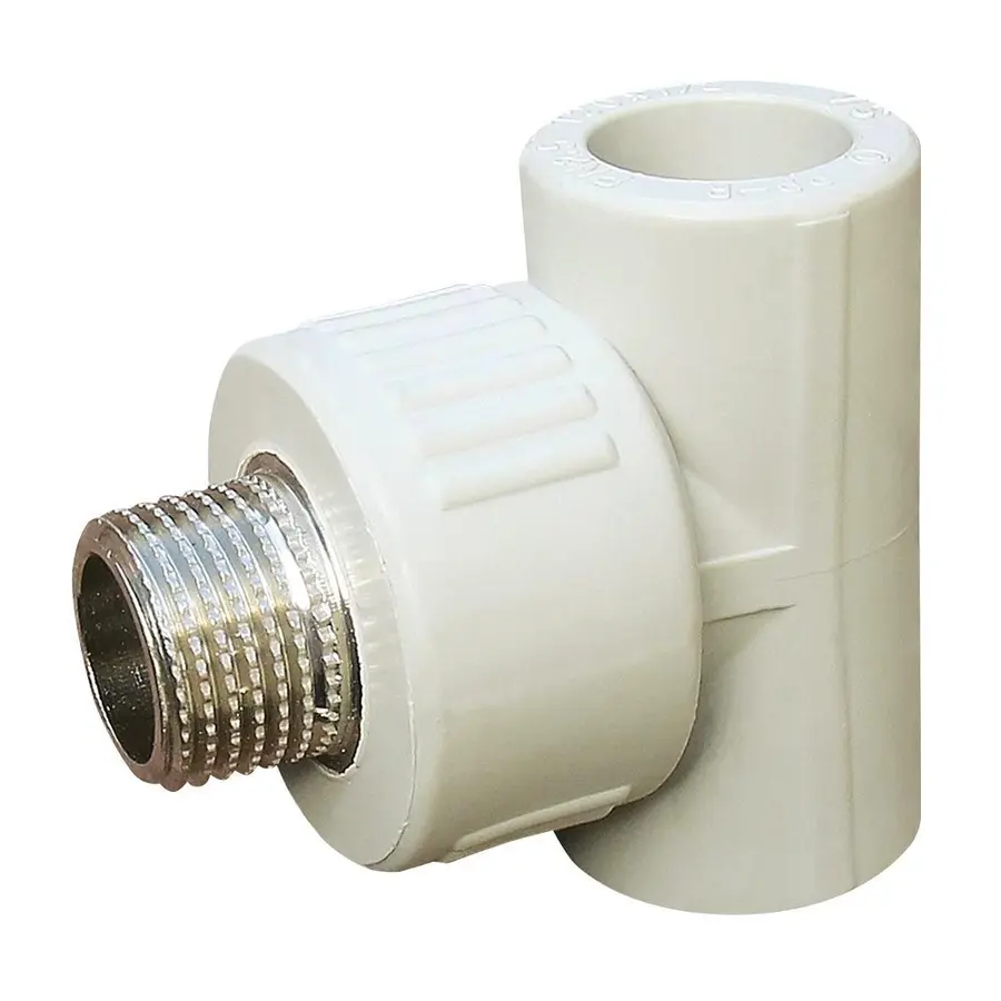 Тройник внешняя резьба Vsplast PPR 20х1 / 2 ** 1016