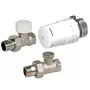 Набір Крани радіаторні прямі ARCO 1/2″ подача + зворотка + термоголовка KCT02 М30