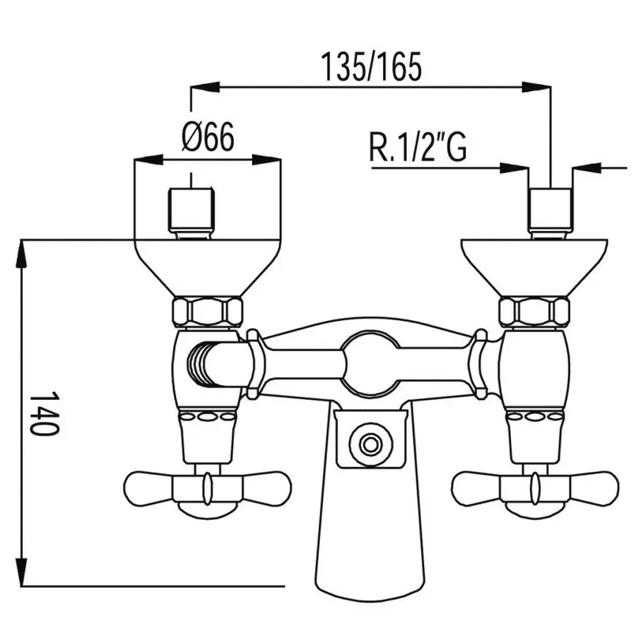 Смеситель для ванны TRES RETRO 5241700161
