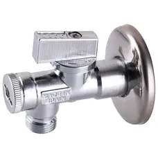 Кран кульовий кутовий з фільтром 1/2x3/8" 02402MAC