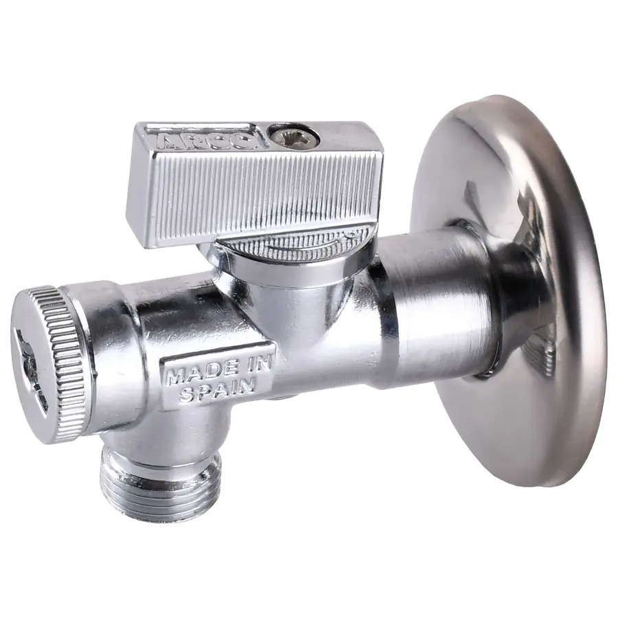 Кран шаровой угловой с фильтром 1 / 2x3 / 8 "02402MAC