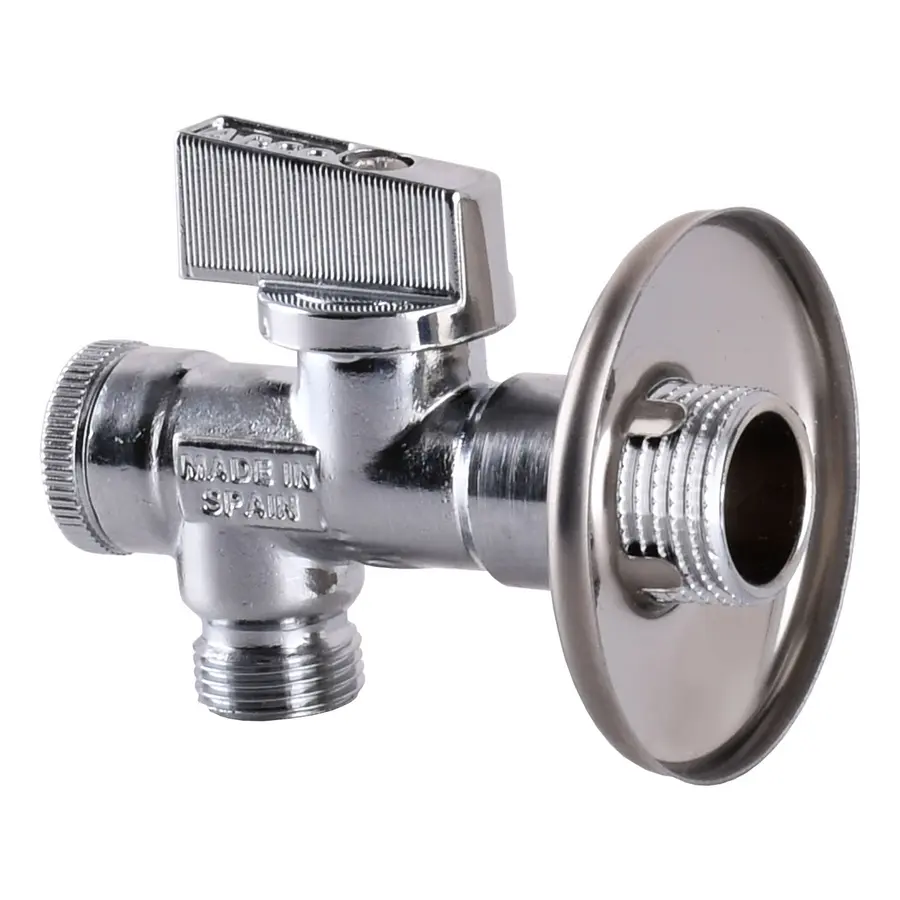 Кран шаровой угловой с фильтром 1 / 2x3 / 8 "02402MAC