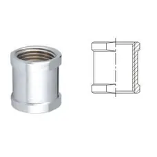 Муфта SOLOMON 1/2″ хром ВВ 8204