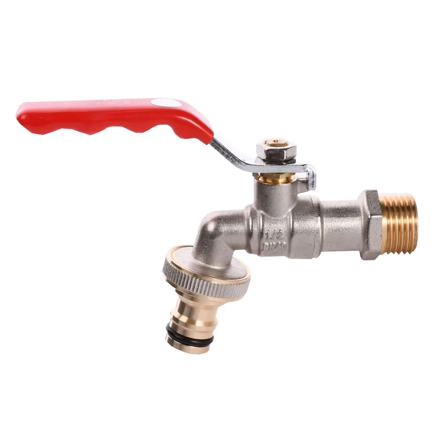 Кран кульовий для поливу Q PROFESSIONAL 1/2″ NV-QP155 + коннектор швидкоз'ємний