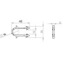 Гарпун-скоба для кріплення труби теплої підлоги Ø16 довжина 40мм біла (уп.100шт)