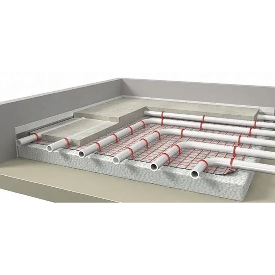 Гарпун-скоба для кріплення труби теплої підлоги Ø16 довжина 40мм біла (уп.100шт)