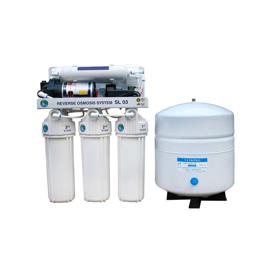 Система н. осмоса Bio + systems (мембр.Filmtec, водоворот. США), насос RO-75-SL03