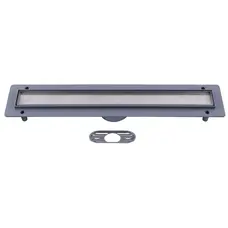 93738(TM009-80C)-Трап лінійний душовий TEMA-TILLO-80см,нерж. решітка під плитку, сухий затвір,Туреччина