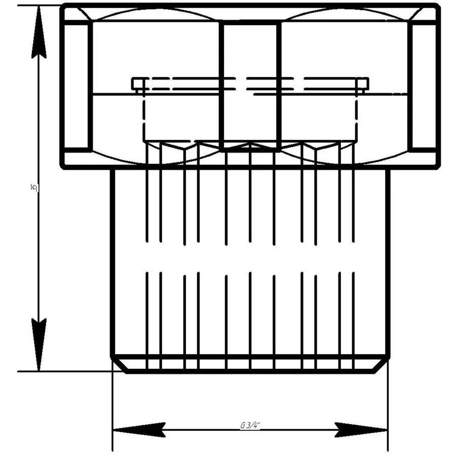 Штуцер з накидною гайкою VIEGA 1332 3/4″ (111502)
