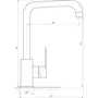 Змішувач для кухні TOPAZ BARTS TB 07423-H36-BL