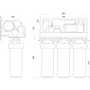 Система зворотного осмосу OasisPro, насос + ПЛАСТ. бак, мінералізатор, блок керування BSL02M-RO-75