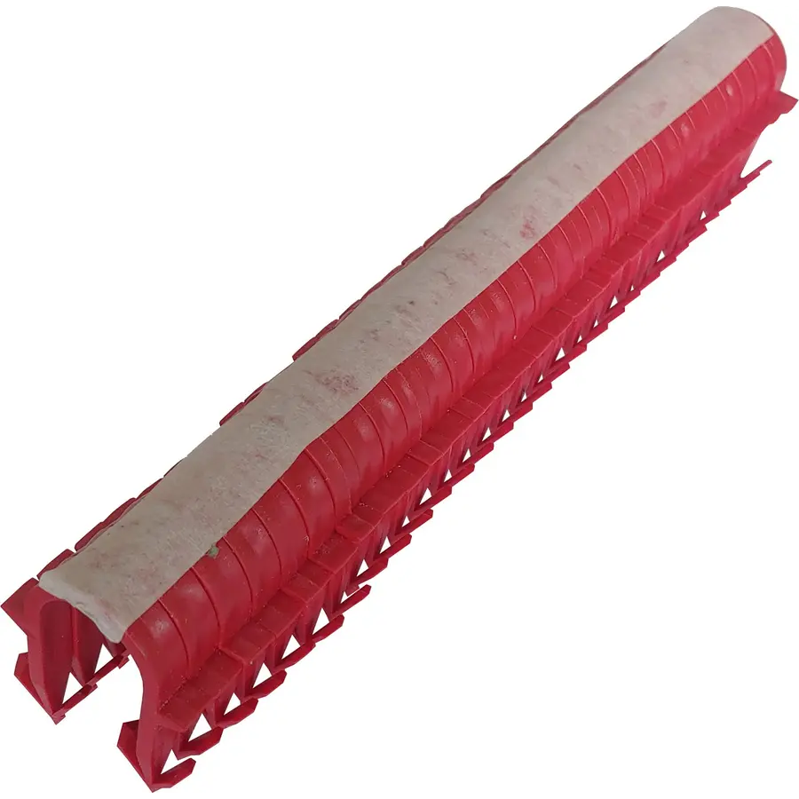 Такерна гарпун-скоба для кріплення труби теплої підлоги Ø16-20 довжина 45мм чорна/червона PREMIUM (кор.1200шт)