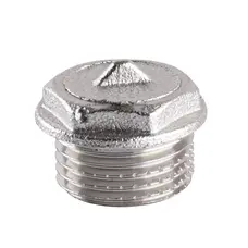 Заглушка нікельована 1/2″ЗР штампована А1091А(нк) VA